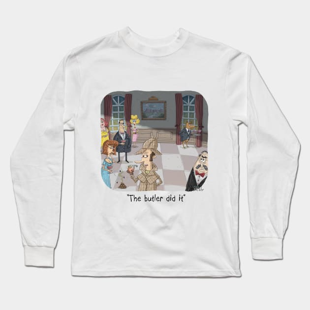 The Butler Did it Long Sleeve T-Shirt by macccc8